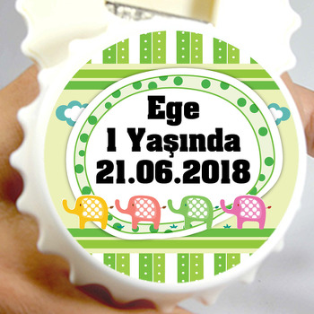 Renkli Filler Temalı Kapak Şekilli Magnet Açacak