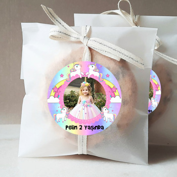 Renkli Unicorn Temalı Sticker