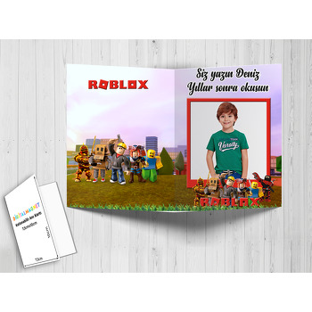 Roblox Temalı Anı Kartı