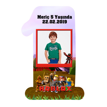 Roblox Temalı Doğum Günü Magnet