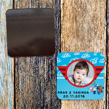 Robocar Poli Temalı Kare Magnet