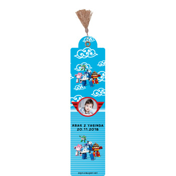 Robocar Poli Temalı Kitap Ayracı