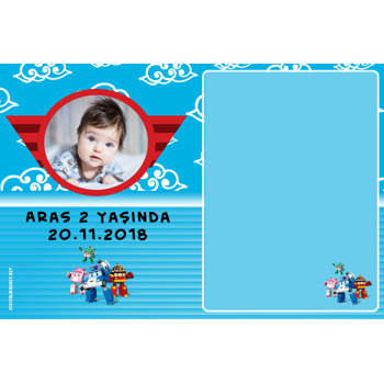 Robocar Poli Temalı Magnet Notluk