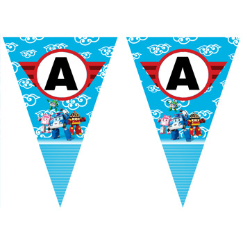 Robocar Poli Temalı Parti Banner