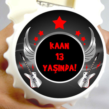 Rockstar Temalı Kapak Şekilli Magnet Açacak