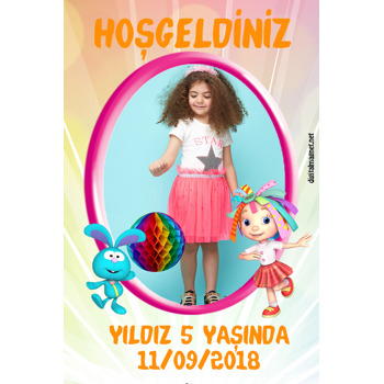 Rosienin Dünyası Temalı Doğum Günü Afiş