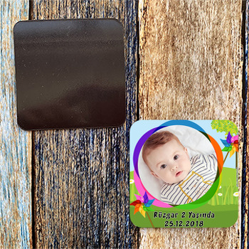Rüzgar Gülü Temalı Doğum Günü Magnet