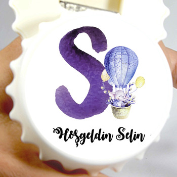 S Harfi  Temalı  Kapak Şekilli Magnet Açacak