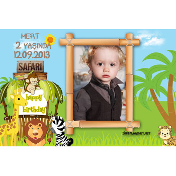 Safari Temalı 3 Magnet
