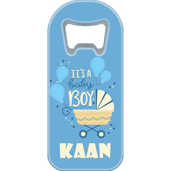 Sarı Bebek Arabası ile Mavi Balonlar Temalı Uzun Magnet Açacak