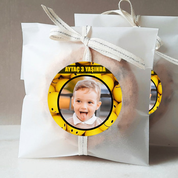 Sarı Neşeli Toplar Temalı Sticker