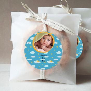 Sarı Yıldız Temalı Bebek Sticker