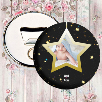 Sarı Yıldız Temalı Magnet Açacak