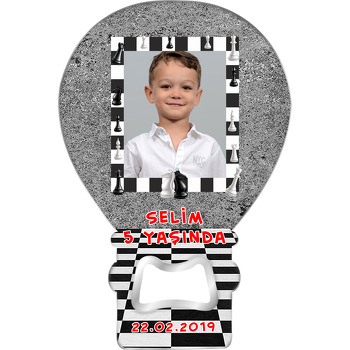 Satranç Temalı Balon Magnet Açacak