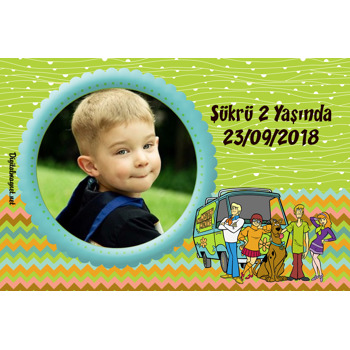 Scooby Doo 2 Temalı Doğum Günü Magnet