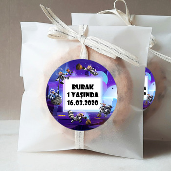 Scrat Uzayda Temalı Doğum Günü Sticker