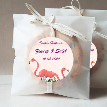 Sevgili Flamingolar Temalı Sticker