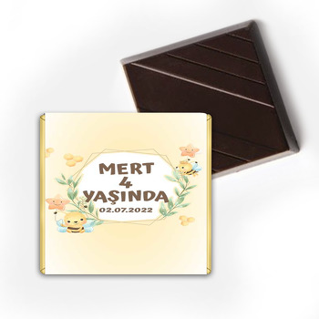 Sevimli Arı Temalı Çikolata Sargısı