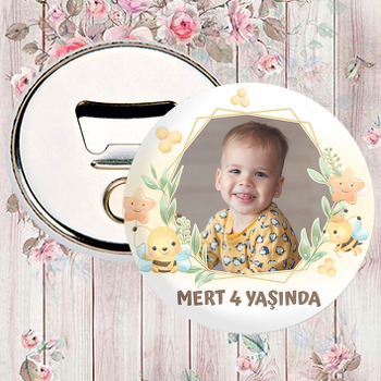 Sevimli Arı Temalı Magnet Açacak