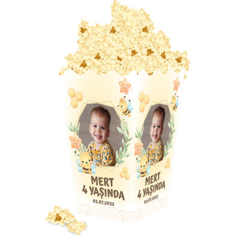Sevimli Arı Temalı Popcorn Kutusu