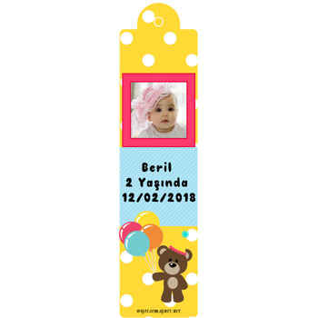 Sevimli Ayı Temalı Kitap Ayracı