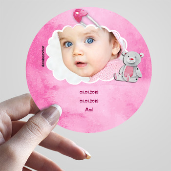 Sevimli Ayıcık Temalı Bebek Sticker