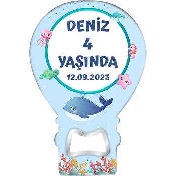 Sevimli Balıklar Temalı Balon Magnet Açacak