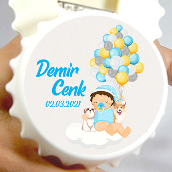 Sevimli Bebek ve Köpekler Temalı Kapak Şekilli Magnet Açacak