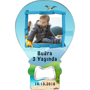 Sevimli Dinozor  Temalı Balon Magnet Açacak