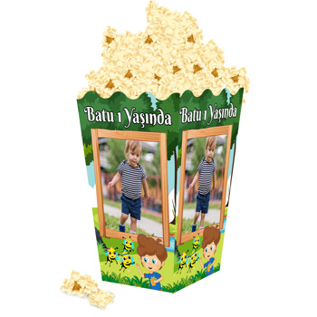 Sevimli Dostlar Ormanda Temalı Popcorn Kutusu