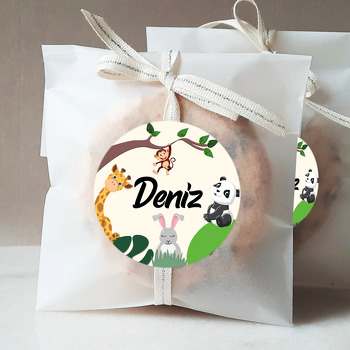 Sevimli Hayvan Arkadaşlığı Temalı Sticker