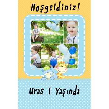 Sevimli Hayvanlar Temalı Afiş/Poster