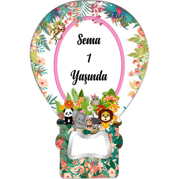 Sevimli Hayvanlar  Temalı Balon Magnet Açacak
