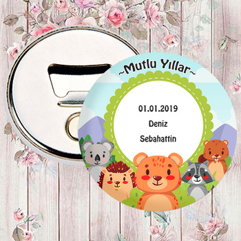 Sevimli Hayvanlar Temalı Magnet Açacak