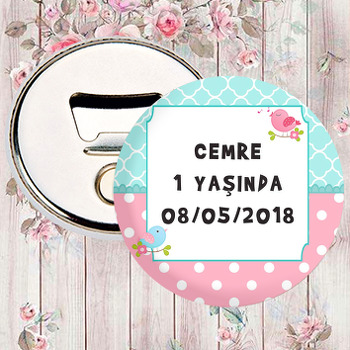 Sevimli Kuşlar Temalı Magnet Açacak
