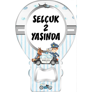 Sevimli Polis ile Köpeği Temalı Balon Magnet Açacak