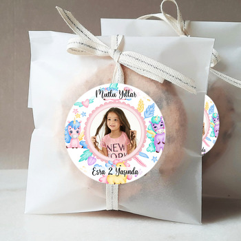 Sevimli Soft Unicorn Temalı Resimli Sticker