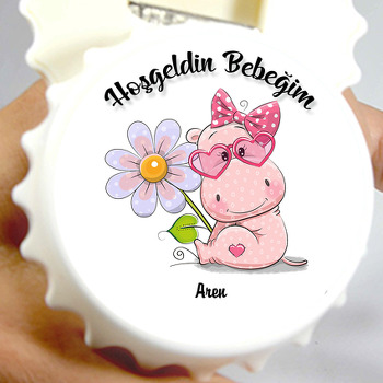 Sevimli Su Aygırı Temalı Kapak Açacak