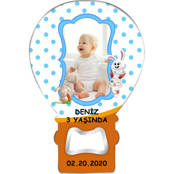 Sevimli  Tavşanlar Temalı Balon Magnet Açacak