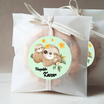 Sevimli Tropikal Anne Çocuk Temalı Sticker