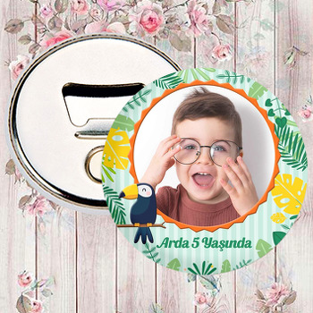 Sevimli Tukan Kuşu Temalı Magnet Açacak