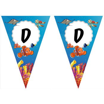 Sevimli Turuncu Balık Temalı Parti Banner