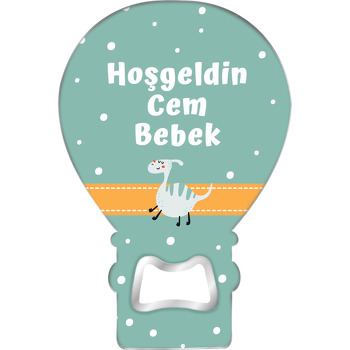Sevimli Yeşil Dinazor Temalı Balon Magnet Açacak