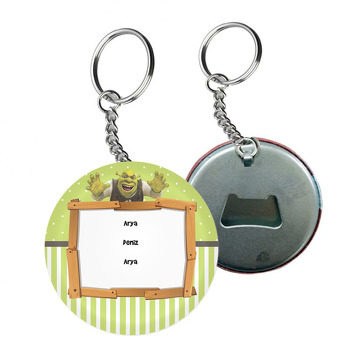 Shrek Temalı Arkası Açacak Anahtarlık
