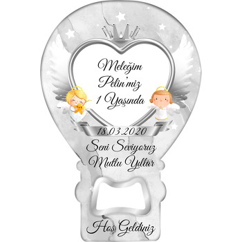 Silver Angel Temalı Balon Magnet Açacak