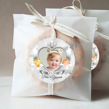 Silver Angel Temalı Resimli Sticker