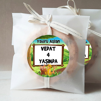 Simba Orman Temalı Sticker