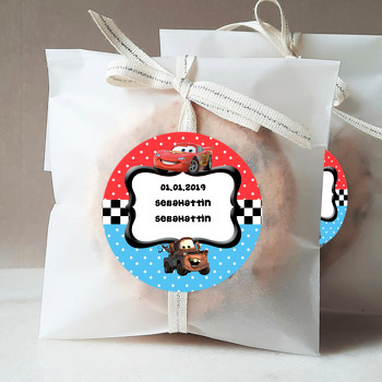 Şimşek Mcqueen 2 Temalı Sticker