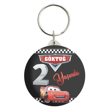 Şimşek Mcqueen 2 Yaş Temalı Anahtarlık
