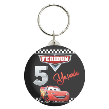 Şimşek Mcqueen 5 Yaş Temalı Anahtarlık